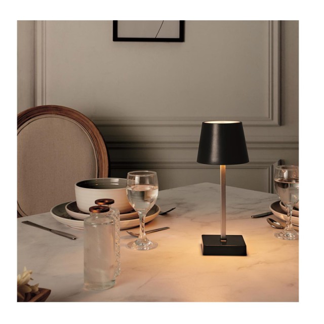 Επιτραπέζιο Φωτιστικό LED Αφής Μπαταρίας Home Deco Factory LA10472 LA10472-Black