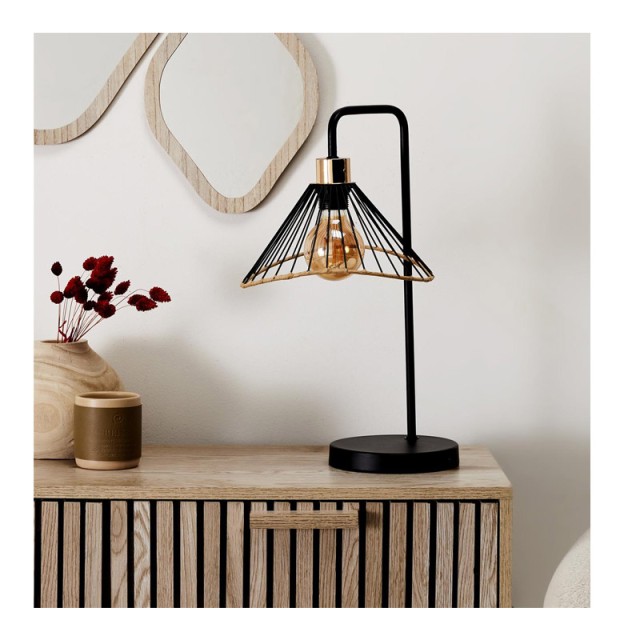 Επιτραπέζιο Μεταλλικό Φωτιστικό 47 cm E27 40 W Home Deco Factory LA0018