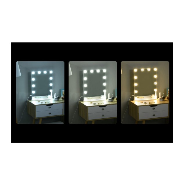 Επιτραπέζιος Καθρέπτης με LED Φωτισμό 41.5 x 13.5 x 51 cm HOMCOM 83...