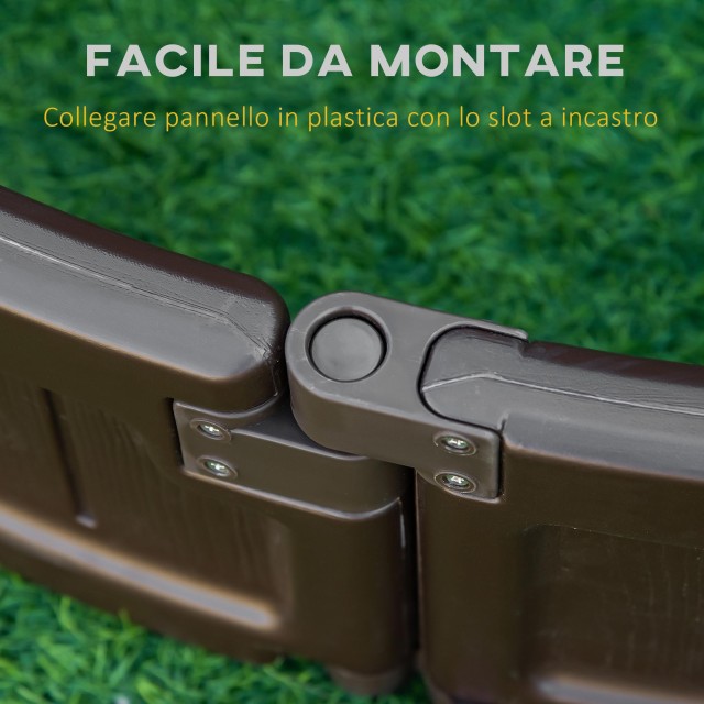 Υπερυψωμένο Κρεβάτι από HDPE Outsunny, Στρογγυλή Ζαρντινιέρα εξωτερ...