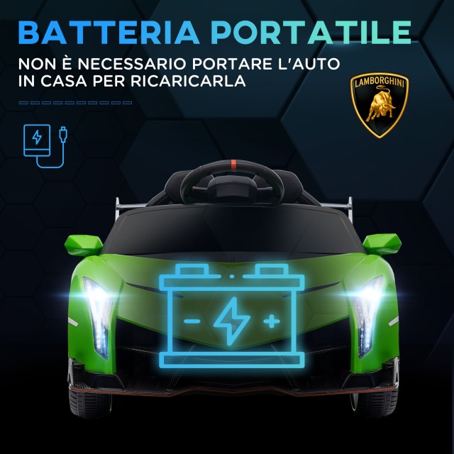 HOMCOM Ηλεκτρικό αυτοκίνητο για παιδιά Lamborghini Veneno 12V με τη...