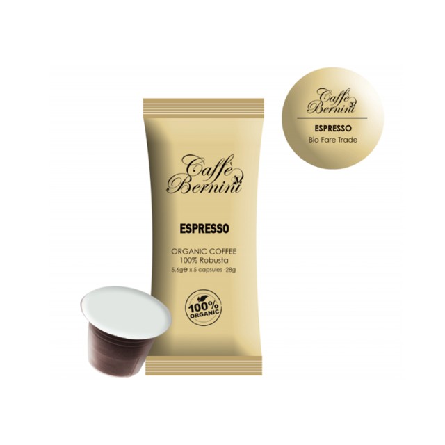 Κάψουλες Bernini Caffe Οργανικού Espresso