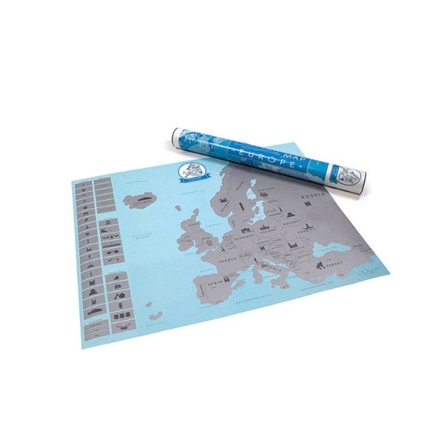 Ευρωπαϊκός Χάρτης Ξυστό 57.4 x 43.1 cm  Hoppline HOP1000729