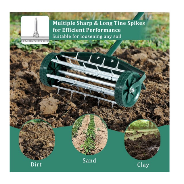 Εξαερωτήρας Γκαζόν Χειρός 46 x 23 x 127 cm Costway GT3425