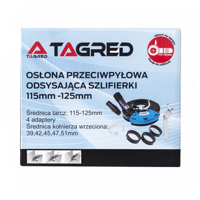 Εξάρτημα Εξαγωγής Σκόνης Γωνιακών Τροχών 115 -125 mm TAGRED TA1113 Εξάρτημα Εξαγωγής Σκόνης Γωνιακών Τροχών 115 -125 mm TAGRED TA1113