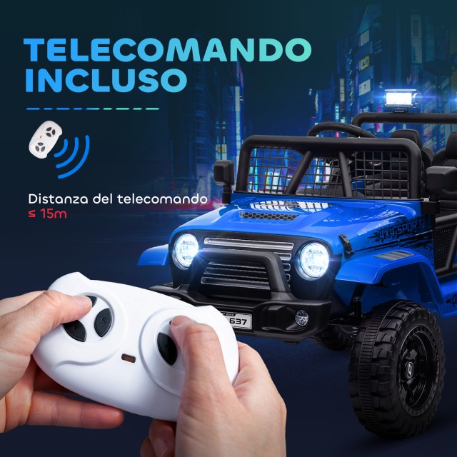 AIYAPLAY Ηλεκτρικό Αυτοκίνητο για Παιδιά Εκτός Δρόμου 12V με Διπλό ...