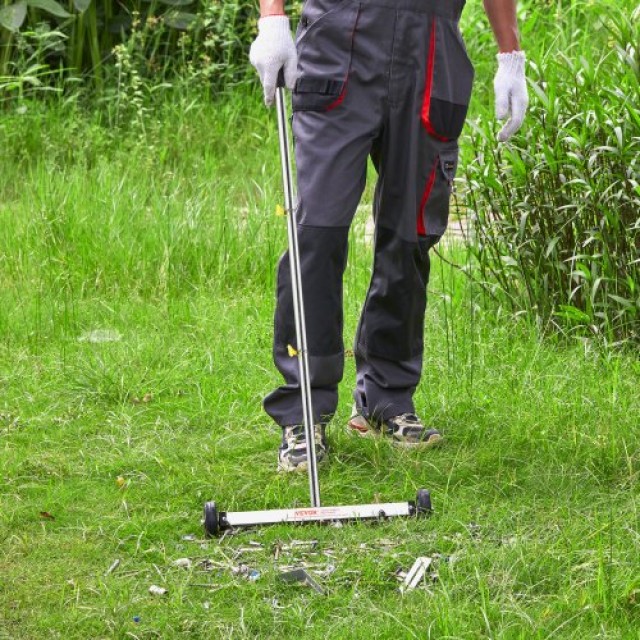 VEVOR Μαγνητική Σκούπα με Ρόδες, 43 εκ., Ρυθμιζόμενη Λαβή TLSCXQSQ1...