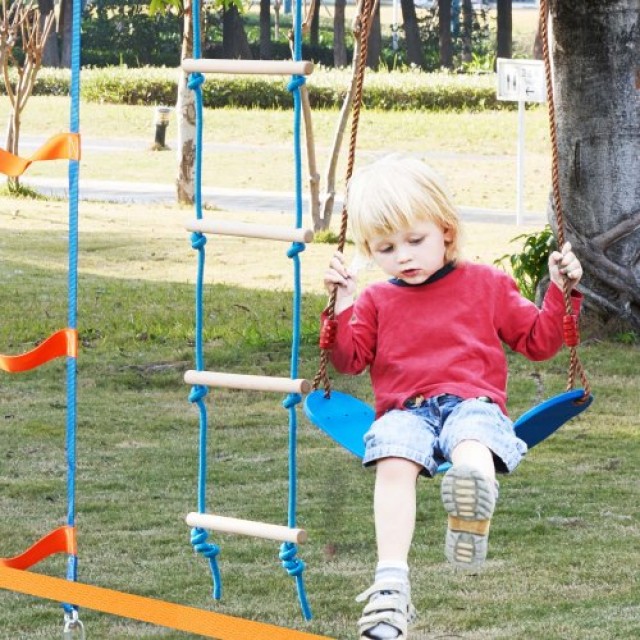 Πίστα Ninja Warrior 2x56 ft με 12 Εμπόδια για Παιδιά - VEVOR  RZX562YC11J0F2X1FV0