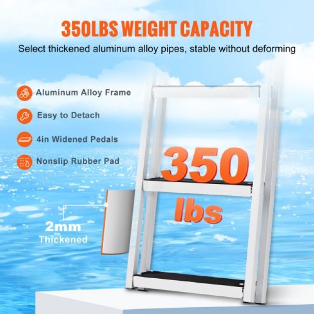 Σκάλα VEVOR 3 σκαλοπατιών 159 kg αφαιρούμενη 610x455x1225 mm  MTXTCXSJFHXJDFX4BV0