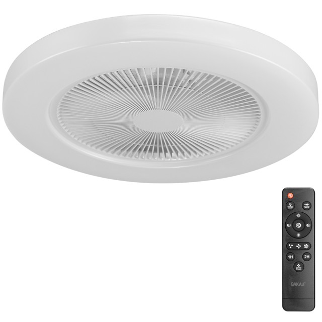 BAKAJI Ανεμιστήρας Οροφής με Λάμπα LED Θερμό Ψυχρό 50 cm 3 Ταχύτητε...