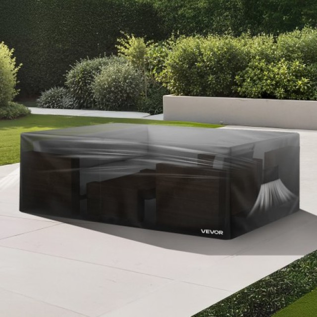 VEVOR Αδιάβροχο Κάλυμμα Επίπλων Κήπου 420D 126x63 FXJJZNJB1266BTTBB...