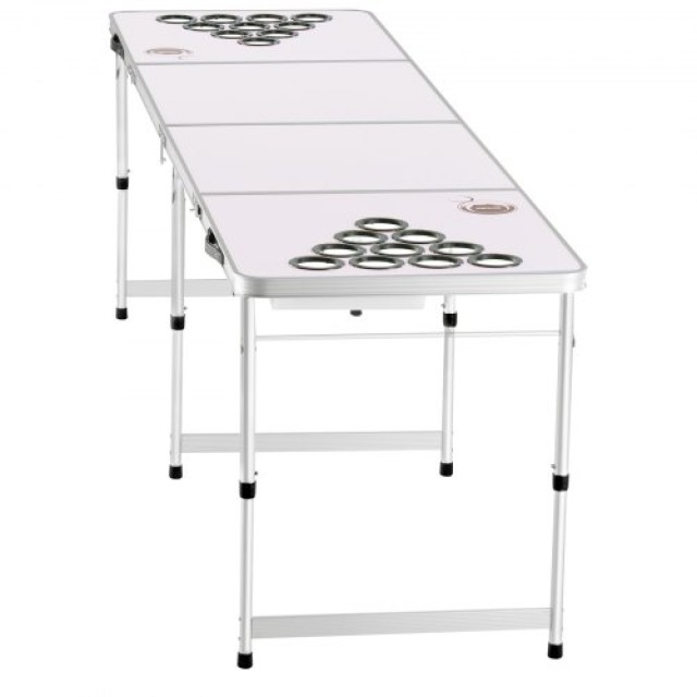 VEVOR Φορητό Τραπέζι Beer Pong  2.4 μ. για Πάρτι με Θέσεις για Ποτήρια και Μπάλες Πονγκ ZDPJYXZGCKDKGUYQ7V0