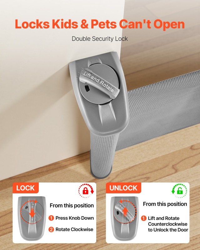 VEVOR Πτυσσόμενη Πύλη Ασφαλείας: Επεκτείνεται έως 1430 mm Πλάτος, 7... VEVOR Πτυσσόμενη Πύλη Ασφαλείας: Επεκτείνεται έως 1430 mm Πλάτος, 7...