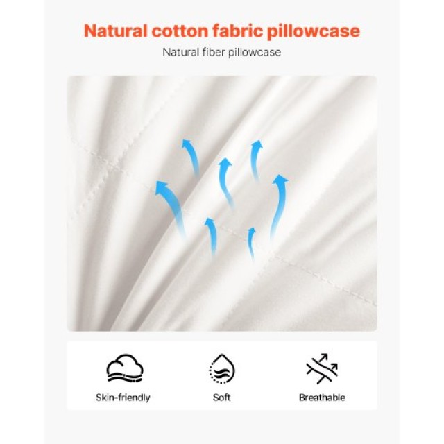 VEVOR Δύο Μαξιλάρια Ξενοδοχειακής Ποιότητας King Size με 90% Πουπου... VEVOR Δύο Μαξιλάρια Ξενοδοχειακής Ποιότητας King Size με 90% Πουπου...