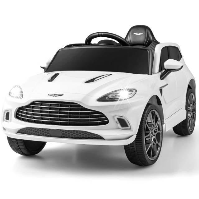 Costway  Αδειοδοτημένο Παιδικό Όχημα Aston Martin DBX με LED Φώτα και Τηλεχειριστήριο TQ10142DE-WH