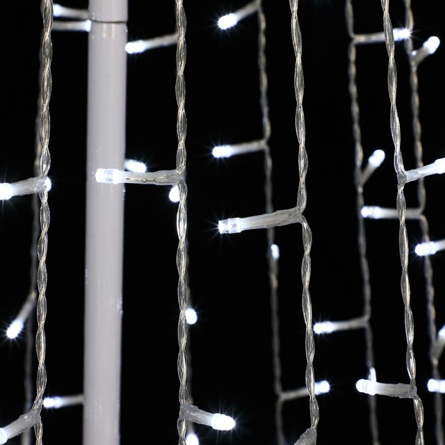 BAKAJI  Φωτεινό Χριστουγεννιάτικο Δέντρο 224cm 592 LED Ψυχρό Λευκό ...
