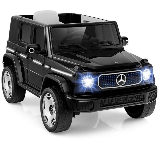 Costway Παιδικό Ηλεκτρικό Αυτοκίνητο Mercedes-Benz 12V με LED Φώτα και Αποσπώμενη Μπαταρία TQ10228DE-DK