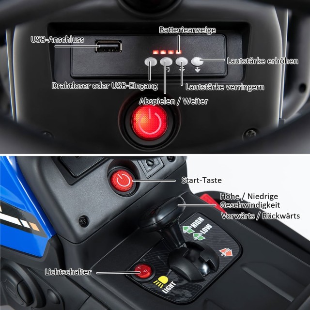 Costway Παιδικός Τρακτέρ με Αποσπώμενο Τρέιλερ 136,5 x 50 x 52,5 εκ... Costway Παιδικός Τρακτέρ με Αποσπώμενο Τρέιλερ 136,5 x 50 x 52,5 εκ...