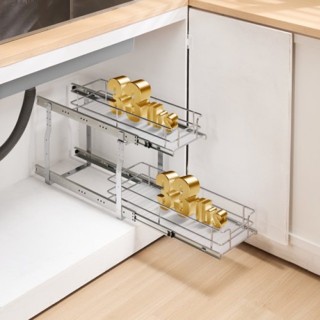 VEVOR  Διπλό Συρτάρι Οργάνωσης Ντουλαπιού 8.5x21  FZSLLDGGEC8YYL3H6V0
