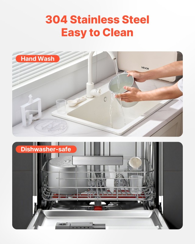 VEVOR Αυτόματος Κατασκευαστής Παγωτού 2 Λίτρων με Ενσωματωμένο Συμπ... VEVOR Αυτόματος Κατασκευαστής Παγωτού 2 Λίτρων με Ενσωματωμένο Συμπ...