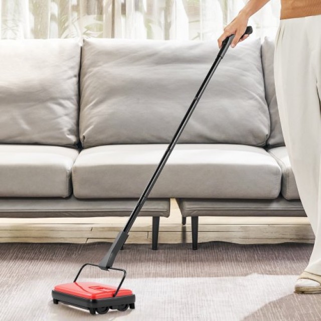 VEVOR Χειροκίνητη Σκούπα Χαλιών 170mm Κόκκινη GSQSQBDDBDDS2GNIQ001V0