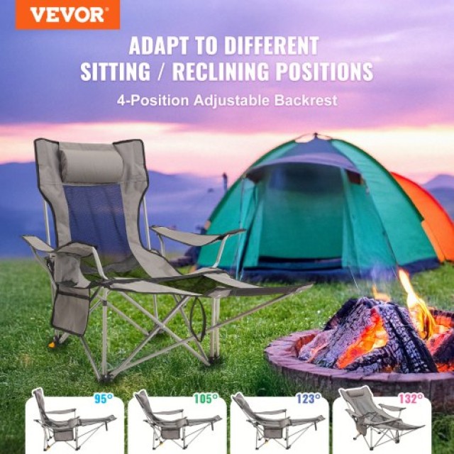 VEVOR  Πτυσσόμενη Καρέκλα Κάμπινγκ 330 lbs για Σπίτι & Εξωτερικό Χώρο  PTTYXTTYWBXH8R4B9V0