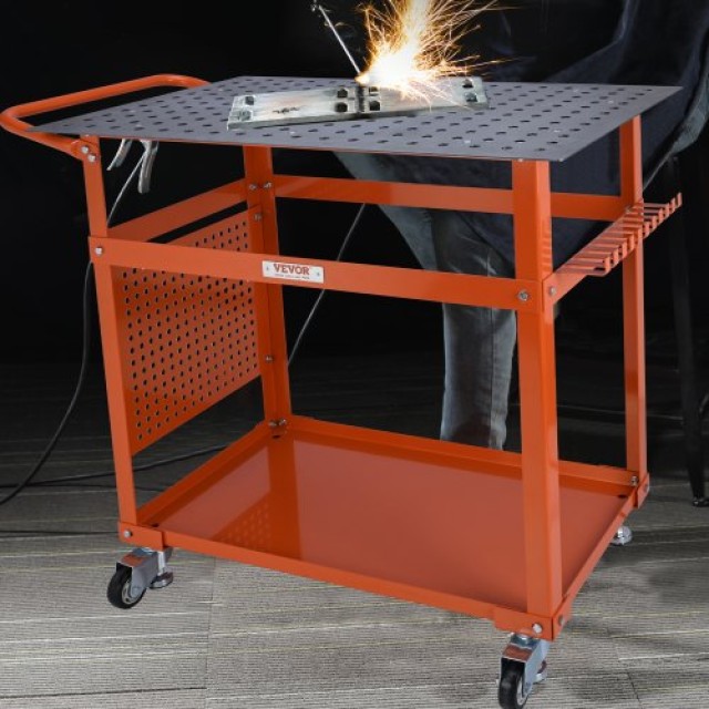 Φορητό Τραπέζι Συγκόλλησης VEVOR 36 x 24, 600lbs, με Ρόδες και Αποθηκευτικό Χώρο  KYDHZW600LB36M9LBV0