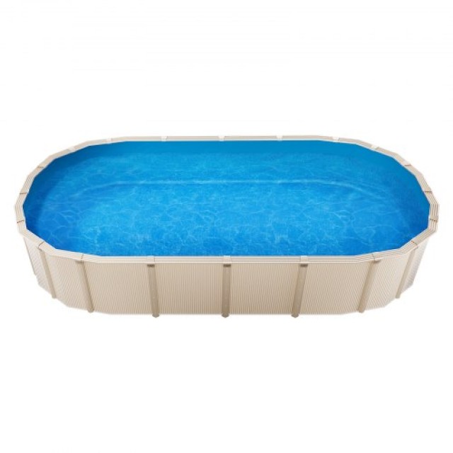 VEVOR Επικάλυψη Επένδυσης Πισίνας Οβάλ 24 x 12.3ft για Ύψος Τοίχου 52in YCNCCSOVAL73H36L9V0