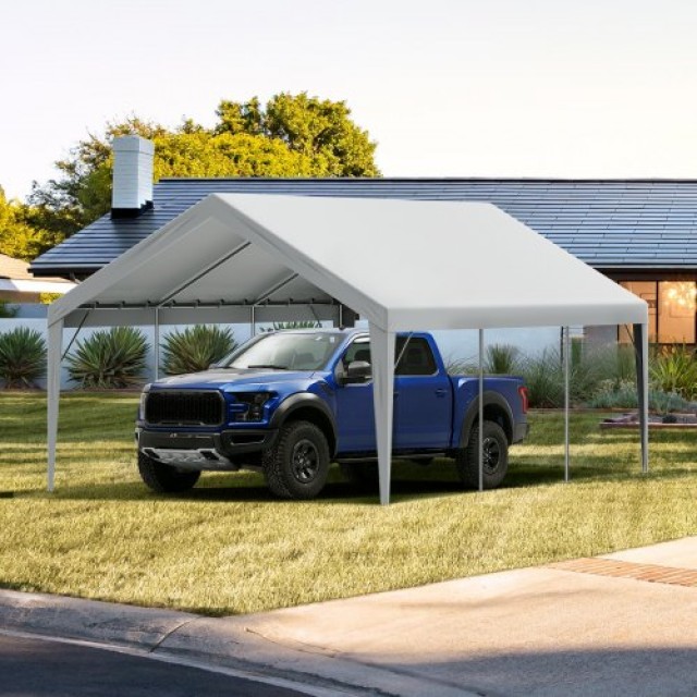 Αντικατάσταση Καλύμματος Carport VEVOR 13x20 ft, Αδιάβροχο & UV Προστατευμένο, Γκρι (Μόνο Κάλυμμα)  CKPB13X20FTH5KUZ0V0