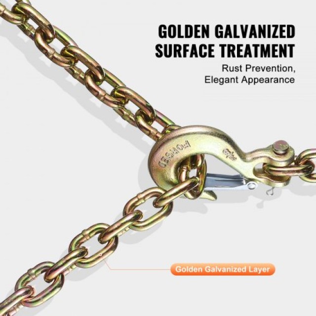 Αλυσίδα Δέσης VEVOR G80 με Γάντζο 3/8 x 2.9 2τμχ 7100 lbs  ZGTLDGMGDX2JBGZAQV0