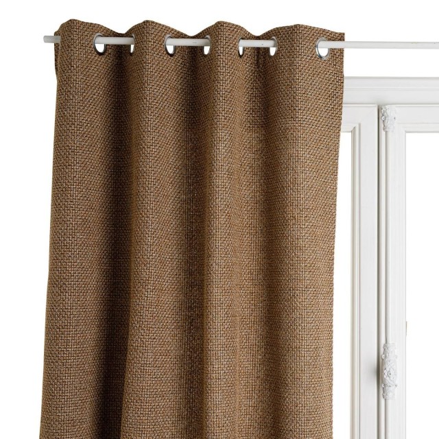 Atmosphera Κουρτίνα Εσωτερικού Χώρου Σκούρο Μπεζ 140x260cm με Τρουκ...