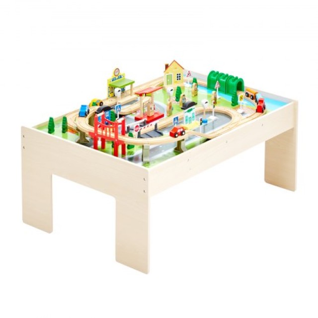 VEVOR Τραπέζι Δραστηριοτήτων 84 PCS με Πτυσσόμενο Κάδο αποθήκευσης ...