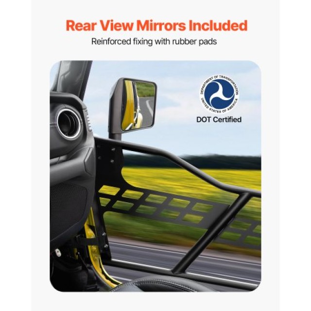 VEVOR Πόρτες Σωληνωτές 2-Θυρών για Jeep Wrangler JL 2018-2024 JPCGM2M1824J98Q28V0