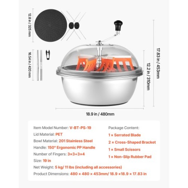 VEVOR Χειροκίνητο Κλαδευτικό Bud Leaf, 490 mm, με Αιχμηρές Λεπίδες ...