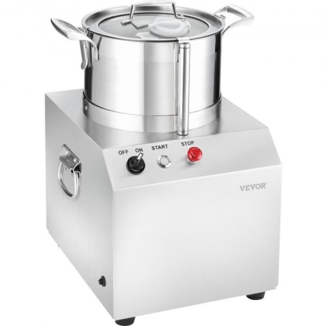 VEVOR  Επεξεργαστής Τροφίμων & Κόφτης Λαχανικών 6L Ανοξείδωτος Ατσά...