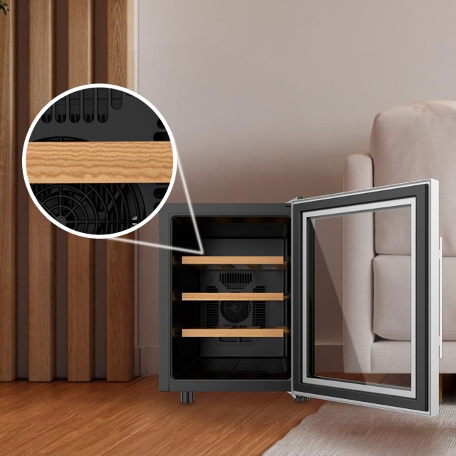 Cecotec Συντηρητής Κρασιών Bolero GrandSommelier 1255 CoolWood, Χωρ... Cecotec Συντηρητής Κρασιών Bolero GrandSommelier 1255 CoolWood, Χωρ...