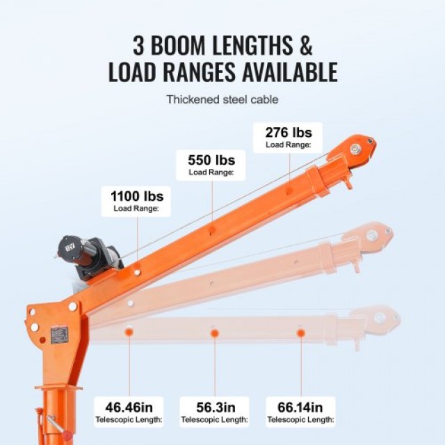 VEVOR  Ηλεκτρικός Γερανός Ανυψωτικός για Pickup 1100 lbs με Περιστροφή 360° DDJPCZDJDDJP4OMHJV9
