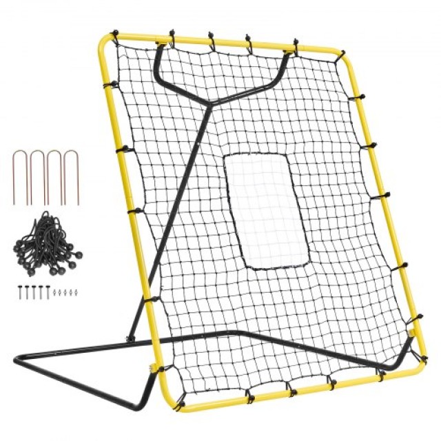 VEVOR Δίχτυ Επιστροφής Μπέιζμπολ & Σόφτμπολ 4x4.5 Ft Ρυθμιζόμενης Γ...