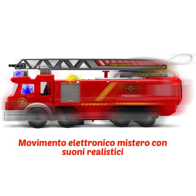 BAKAJI  Παιχνίδι Πυροσβεστικό Όχημα με Μπαταρία με Αντλία που Ψεκάζ...