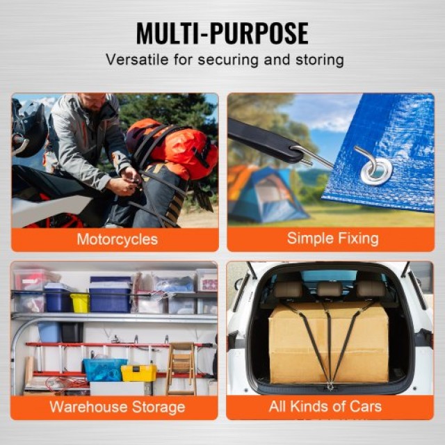 Σετ 10 Επίπεδων Ιμάντων VEVOR με S-Άγκιστρο DLKZD24INCH1F1ZYMV0 Σετ 10 Επίπεδων Ιμάντων VEVOR με S-Άγκιστρο DLKZD24INCH1F1ZYMV0