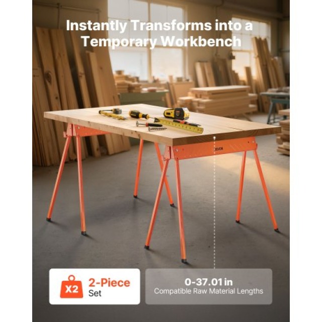 VEVOR Διπλό Σετ Ξυλουργικών Καβαλέτων Βαρέως Τύπου 660 lbs. HLSJMJG... VEVOR Διπλό Σετ Ξυλουργικών Καβαλέτων Βαρέως Τύπου 660 lbs. HLSJMJG...