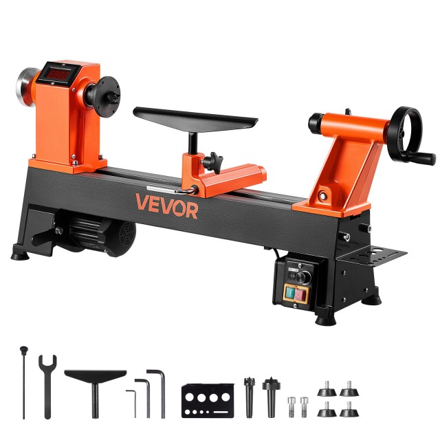VEVOR Τορνός Ξύλου 1 HP 12x18 in με Μεταβλητή Ταχύτητα TSMGCC24K1HP...