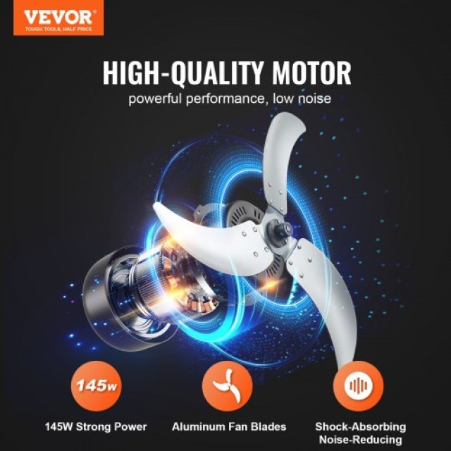 VEVOR  Βιομηχανικός Ανεμιστήρας 24 3 Ταχύτητες με Χρονοδιακόπτη  GYLSFS24YCACQCOS3V2