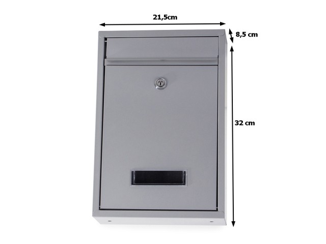 Ανοξείδωτο Γραμματοκιβώτιο 21.5 x 32 x 8.5 cm Γκρι 5907451321607 Verk Group