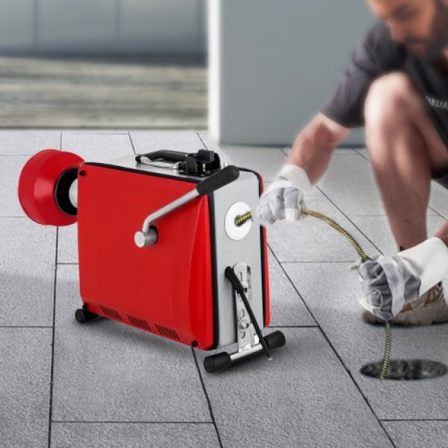 Επαγγελματικό Μηχάνημα Απόφραξης VEVOR GQ-100 390W για Μπάνιο/Τουαλέτα  GQ-100GDSTJ000001V2