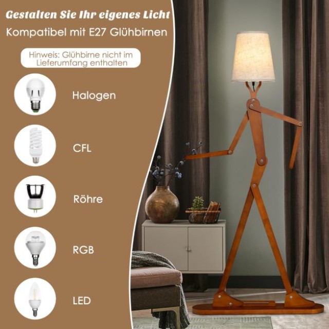 Φωτιστικό Δαπέδου 160 cm COSTWAY EU10099DE