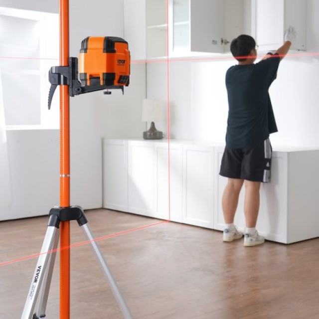 Τρίποδο VEVOR Laser Level με Ρυθμιζόμενο Ύψος 104-340 cm  QZSJJTJYZGS0NVYUIV0