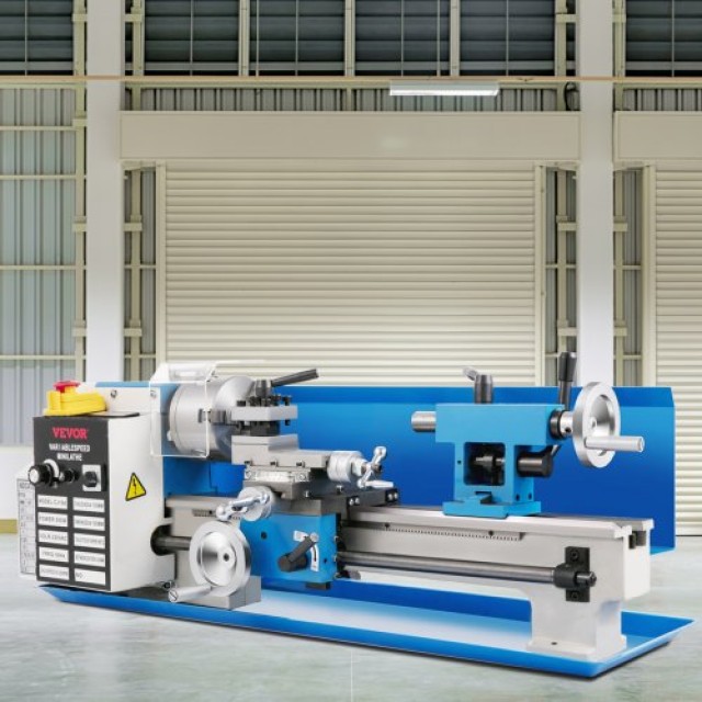 VEVOR Μίνι Τόρνος Μετάλλου 7x14, 550W, 2250RPM, με 3-σιαγόνα Τσοκ, ...