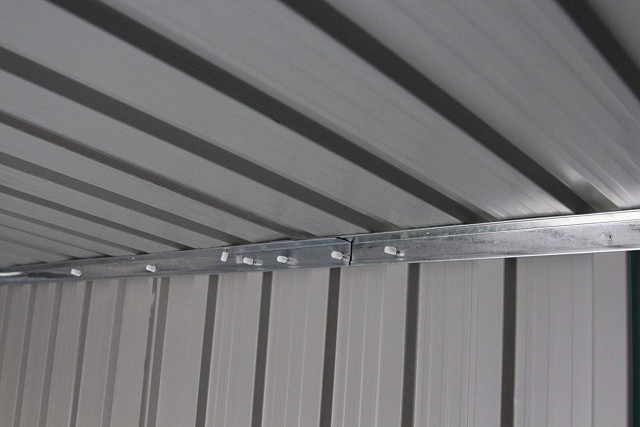 Costway Μεταλλικό Σπιτάκι Κήπου 213x127x185 cm με Ανθεκτική Κατασκε...