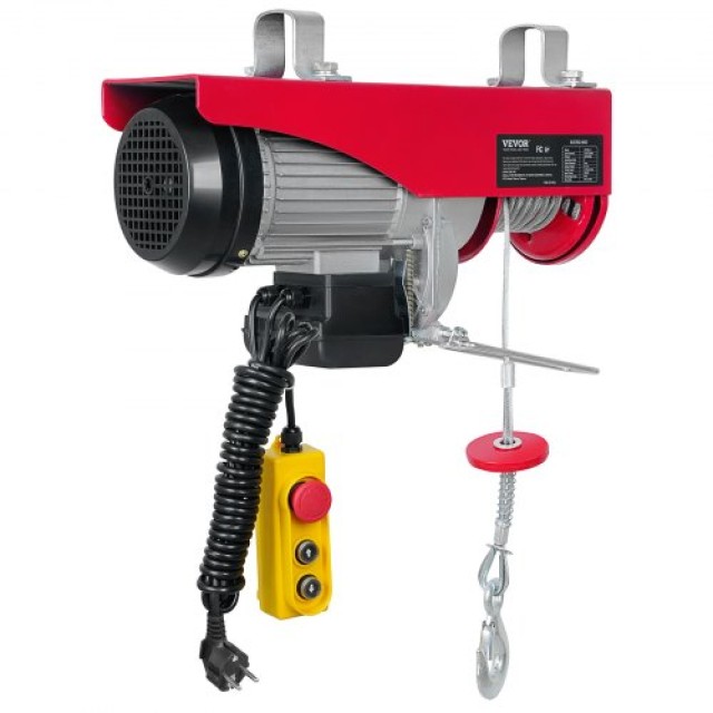Ηλεκτρικός Γερανός VEVOR, 1000kg, 1600W, 220V, 12m Καλώδιο, Χειριστήριο, Χαλκός, Γκαράζ/Αποθήκη/Εργοστάσιο  DDGSSHLYXYKKYB8JUV2